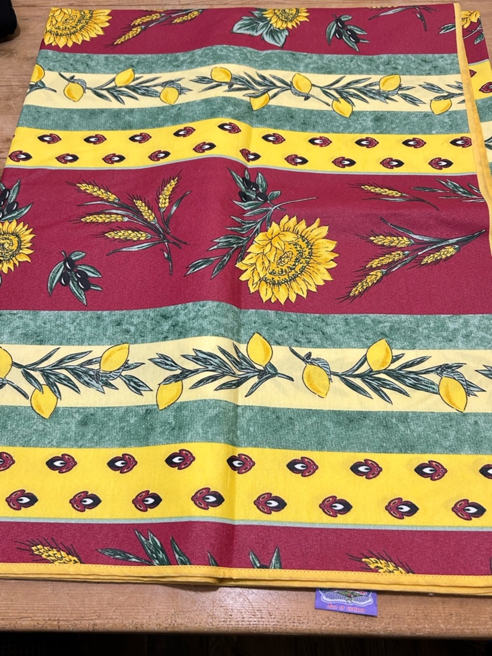 A Touch of Provence French Country Coated Tablecloth 60”x 94” - Picture 6 of 9